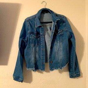 3X Cropped Denim Jacket